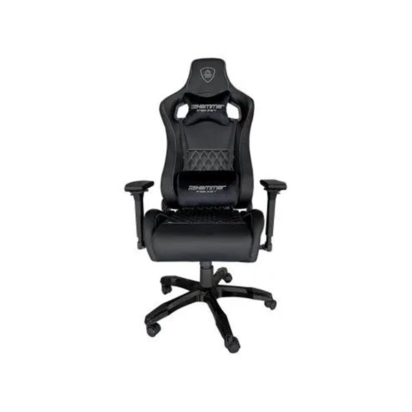 Silla Gamer Pro Keep Out Xspro Hammer Silver Black Cuero Sintetico De Alta Calidad Elevador 80mm Rep