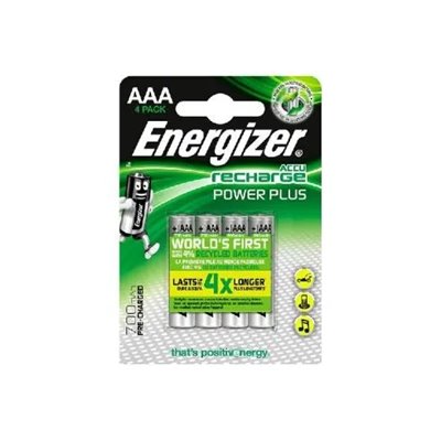 Pila Recargable Energizer Power Plus Hr03 700mah Aaa Pack 4