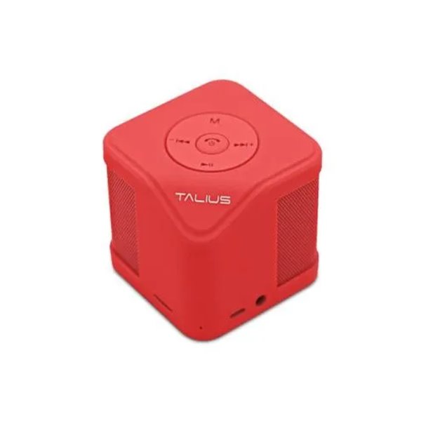 Altavoz Bluetooth Portable Talius Cube 3w Fm/sd Bluetooth Rojo