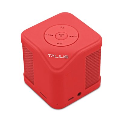 Altavoz Bluetooth Portable Talius Cube 3w Fm/sd Bluetooth Rojo