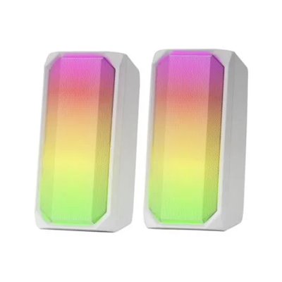 Altavoces 2.0 Bluetooth Mars Gaming Msrgb White Full Rgb