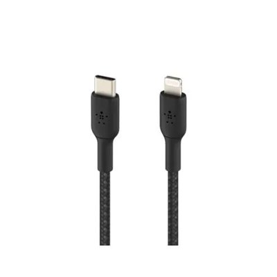 Cable Belkin Caa004bt1mbk Usb-c A Lightning Trenzado Boost