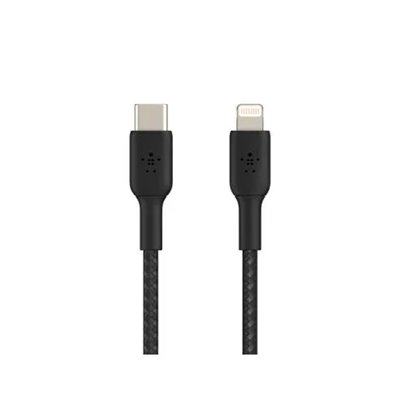 Cable Belkin Caa004bt1mbk Usb-c A Lightning Trenzado Boost