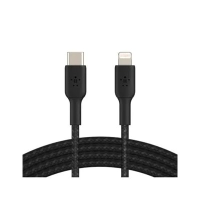 Cable Belkin Caa004bt1mbk Usb-c A Lightning Trenzado Boost