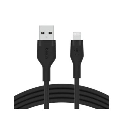 Cable Belkin Caa008bt1mbk Usb-a A Lightning Silicona Clip 1m