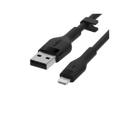 Cable Belkin Caa008bt1mbk Usb-a A Lightning Silicona Clip 1m