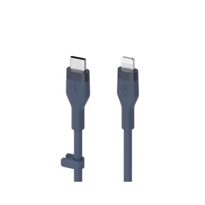 Cable Belkin Caa009bt1mbl Usb-c A Lightning Silicona Clip 1m