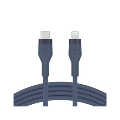 Cable Belkin Caa009bt1mbl Usb-c A Lightning Silicona Clip 1m