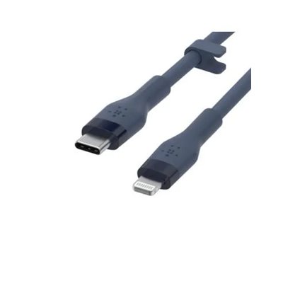 Cable Belkin Caa009bt1mbl Usb-c A Lightning Silicona Clip 1m