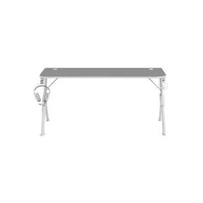 Mesa Mars Gaming Mgd Xl White Chasis De Acero Tablero 160x60cm