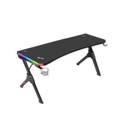 Mesa Mars Gaming Mgd Rgb 140 Black Chasis De Acero Tablero