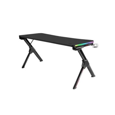 Mesa Mars Gaming Mgd Rgb 140 Black Chasis De Acero Tablero