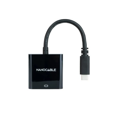 Cable Conversor Nanocable 10.16.4101-BK/ USB Tipo-C Macho - VGA