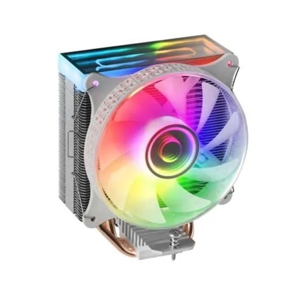 Ventilador Con Disipador De Cpu Mars Gaming Mcpu-vr White Diseño Doble Espejo Infinito 4 Headpipes T