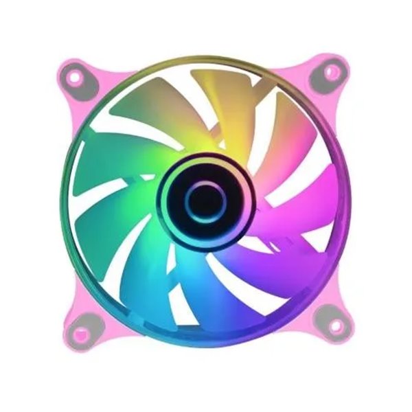 Ventilador Interno Mars Gaming Mf-3d Pink 12x12cm Argb Efecto Espejo Infinito