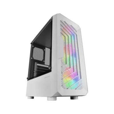 Caja Atx Semitorre Gaming Mars Gaming Mc-tor White Frontal Con