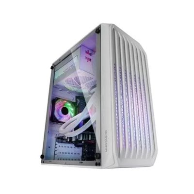 Caja Microatx Gaming Mars Gaming Mc-s2 White Frontal Con