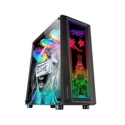 Caja Atx Semitorre Gaming Mars Gaming Mc-art Black Lateral Y