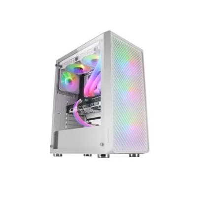 Caja Atx Semitorre Gaming Mars Gaming Mc-f White Frontal Metal