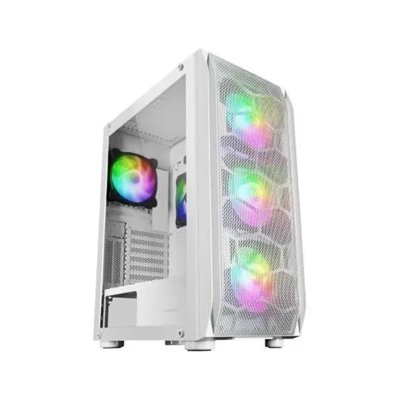 Caja E-atx Torre Gaming Mars Gaming Mc-kx Xxl White Lateral