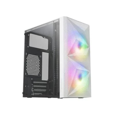 Caja Microatx Gaming Mars Gaming Mc-me White Frontal Mesh Con 2