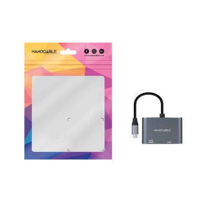 Conversor Nanocable 10.16.4303/ USB Tipo-C Macho/ HDMI Hembra -