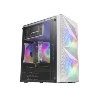 Caja Microatx Gaming Mars Gaming Mc-me White Frontal Mesh Con 2