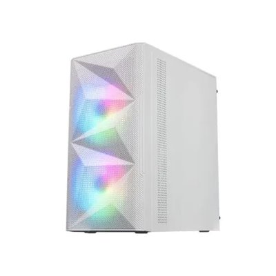 Caja Microatx Gaming Mars Gaming Mc-me White Frontal Mesh Con 2