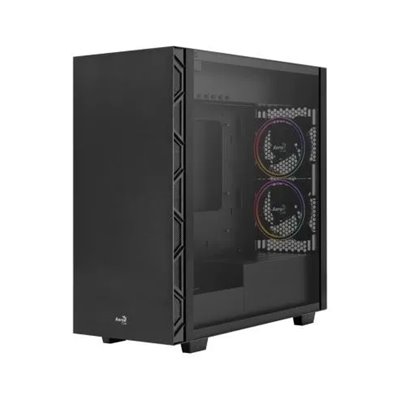 Caja Atx Semitorre Gaming Aerocool Flo Saturn Black Acepta Pb