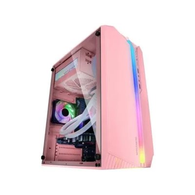 Caja Microatx Gaming Mars Gaming Mc-s1 Rosa Frontal Argb