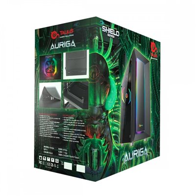 Caja Atx Semitorre Gaming Talius Auriga Cristal Templado 3.0