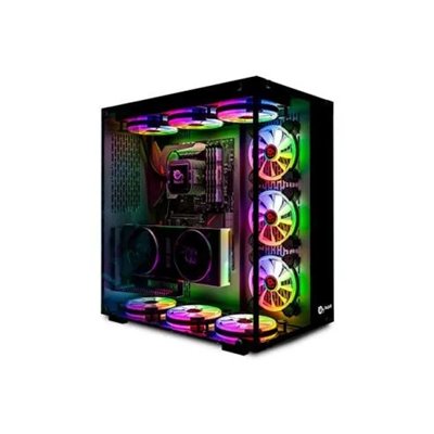 Caja Atx Semitorre Gaming Talius Cronos Black Rgb Cristal