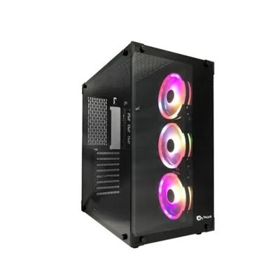 Caja Atx Semitorre Gaming Talius Cronos Black Rgb Cristal