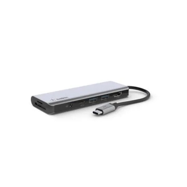 Docking Usb-c Belkin Avc009btsgy A 1xusb-c Pd 3.0 2xusb-a 3.0 1x Jack 3.5 1xlector Sd 1xlector Microsd 1xhdmi 4k Carga 100w