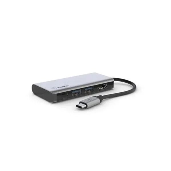 Adaptador Usb-c Belkin Avc006btsgy A 1xusb-c Pd3.0 2xusb 3.0 1xhdmi 4k 100w