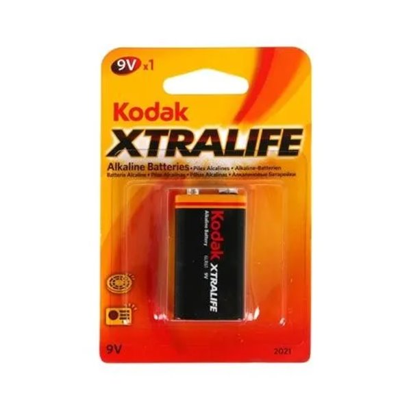 Pila Kodak Alcalina Xtralife 9v Lr61 Blister*1 (ecotasas Incluidas)