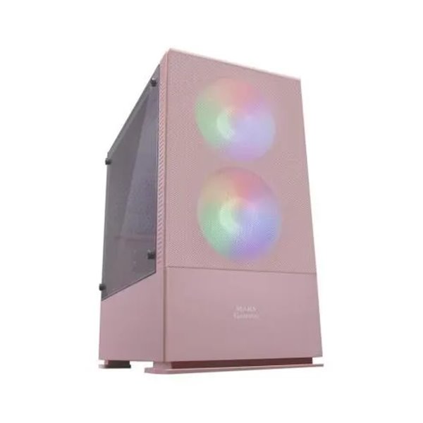 Caja Microatx Gaming Mars Gaming Mcz Pink Frontal Mesh Con 2xventilador Rgb Ventana Lateral Total Us