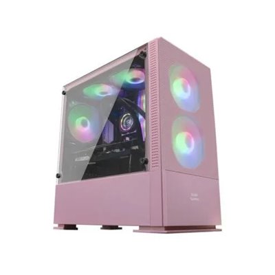 Caja Microatx Gaming Mars Gaming Mcz Pink Frontal Mesh Con