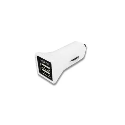 Cargador De Coche Approx 2 Usb 5v/3,1 Ah Color Blanco