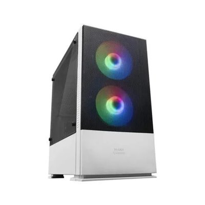 Caja Microatx Gaming Mars Gaming Mcz White Frontal Mesh Con