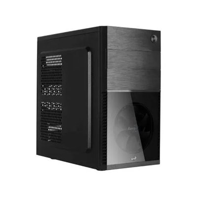 Caja Microatx Aerocool Cs-105 Ventilador Frontal Negro