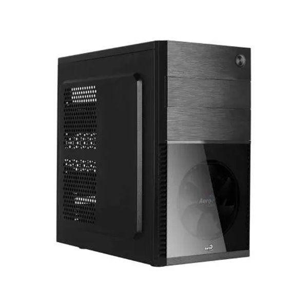 Caja Microatx Aerocool Cs-105 Ventilador Frontal Negro 1xusb3.0+1xusb2.0 Vga Hasta 240mm Color Negro Sin Fuente