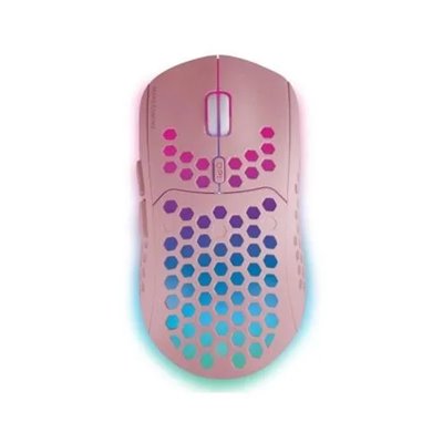 Mouse Mars Gaming Wireless Rgb Mmw3 Pink Usb 2.4g Bateria