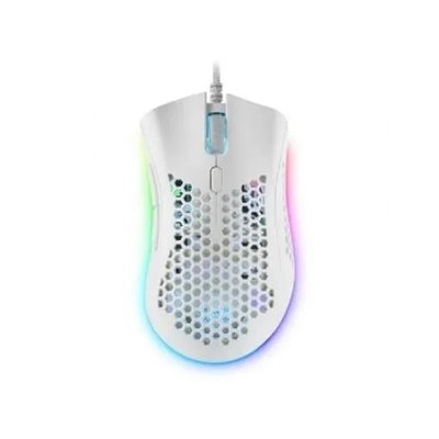 Mouse Mars Gaming Rgb Mmex Dise¾o Hive White 32kdpi Pixart