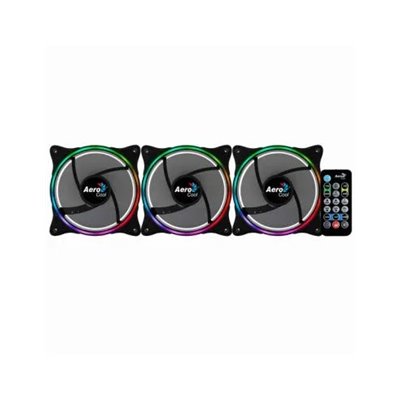 Pack 3xventiladores + Hub H66f Y Control Remoto Aerocool