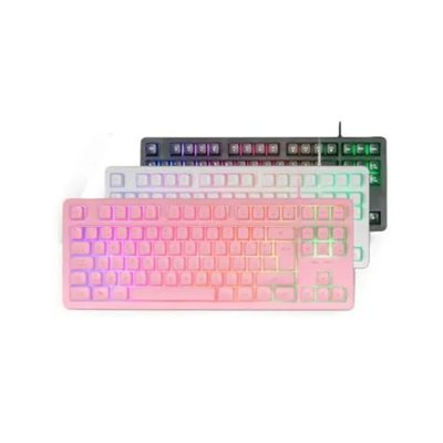 Teclado H-mech Gaming Mars Gaming Mk023 Color Rosa Tamaño