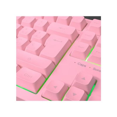 Teclado H-mech Gaming Mars Gaming Mk023 Color Rosa Tamaño