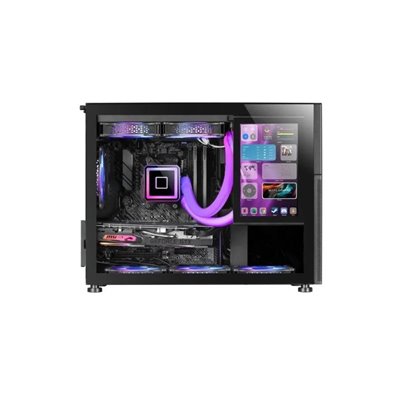 Caja Microatx Gaming Mars Gaming Mc-lcd Negra Con Pantalla Ips