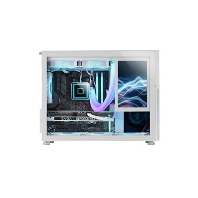 Caja Microatx Gaming Mars Gaming Mc-lcd Blanca Con Pantalla Ips