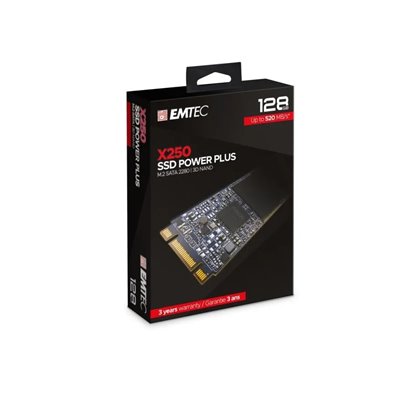 Disco M.2 Sata3 128gb Emtec Power Plus X250 (500mb/s Escritura)